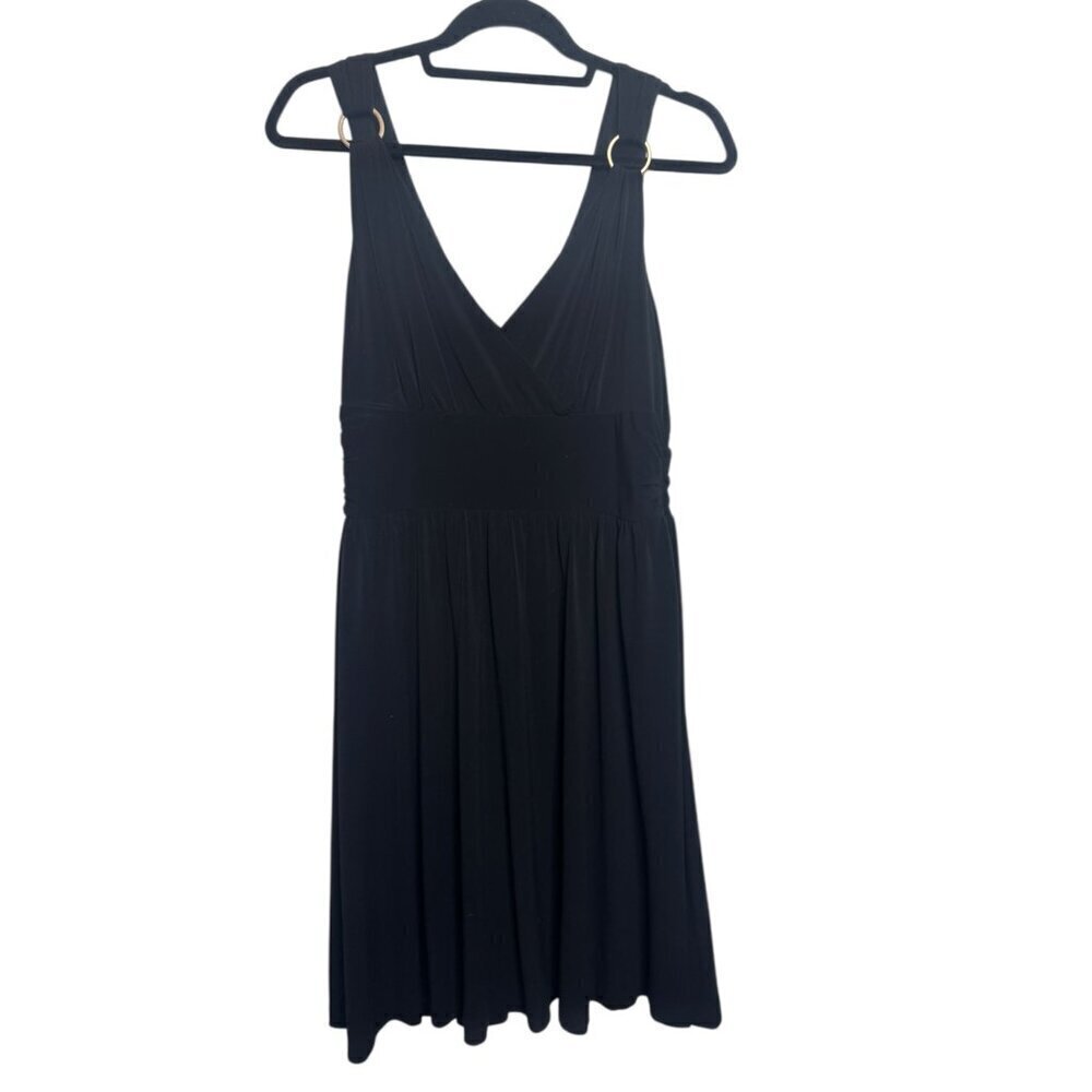 White House Black Market Black Dress NWT - Size 10 Cocktail Midi $138 MSRP